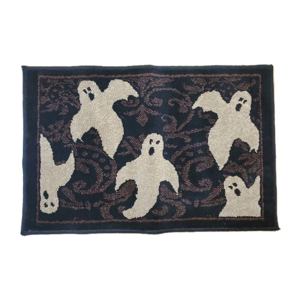 Halloween Spooky Ghosts Galore Entry Mat‎ Doormat Rug Black